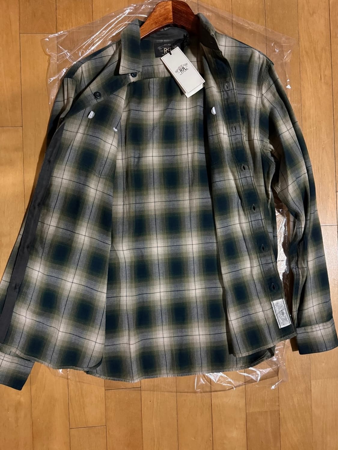 RRL 옴브레 체크 워크셔츠 상품이미지8