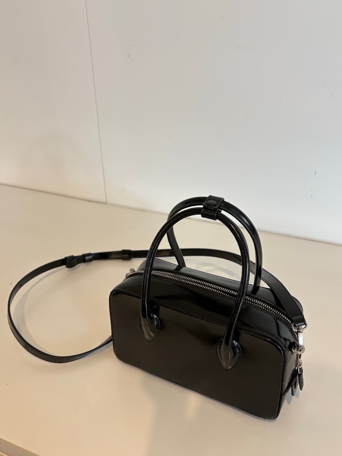 드메리엘 DE'MERIEL 볼링백 m 블랙 상품이미지1