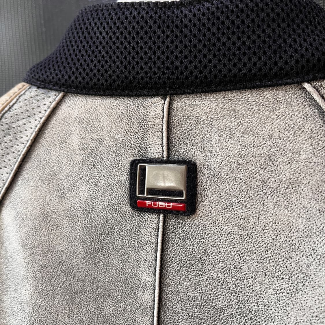 M) FUBU 2004 산양가죽 더티워싱 Y2K 레더자켓 상품이미지4