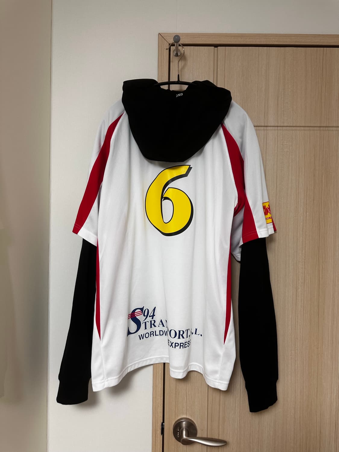 [XL] 슈프림 후드 사커 저지 화이트 상품이미지7