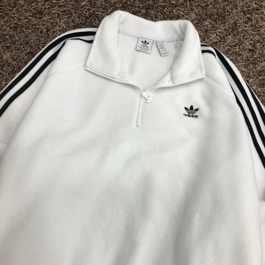 아디다스 화이트 하프집업 파이어버드 플리스 상품이미지2