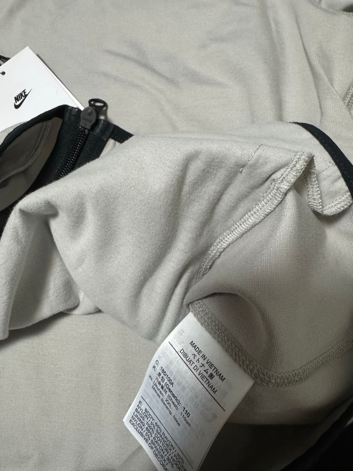 정품새제품 나이키 테크 경량 니트 풀집 후드 2XL 아이언오어 상품이미지4