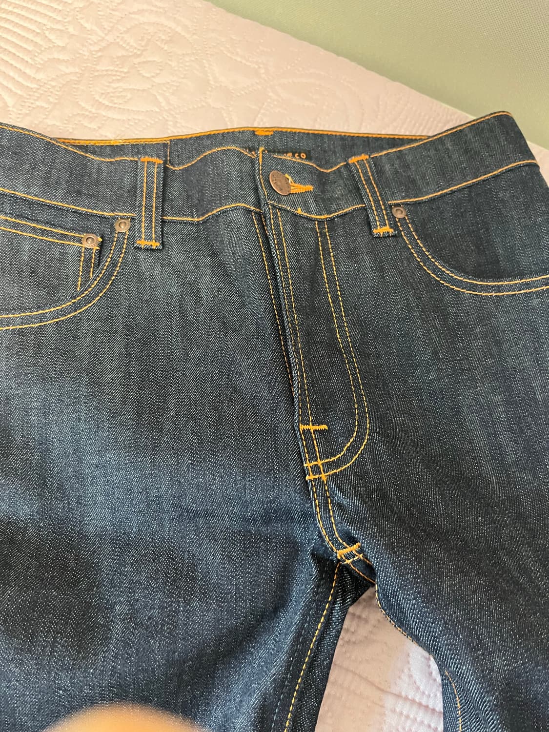 누디진 씬핀 셀비지 데님 생지진 상품이미지3