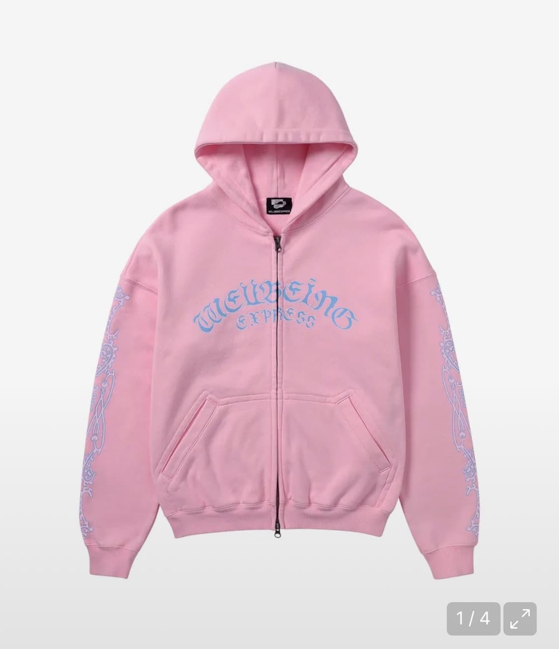웰빙익스프레스 후드집업 핑크 상품이미지1