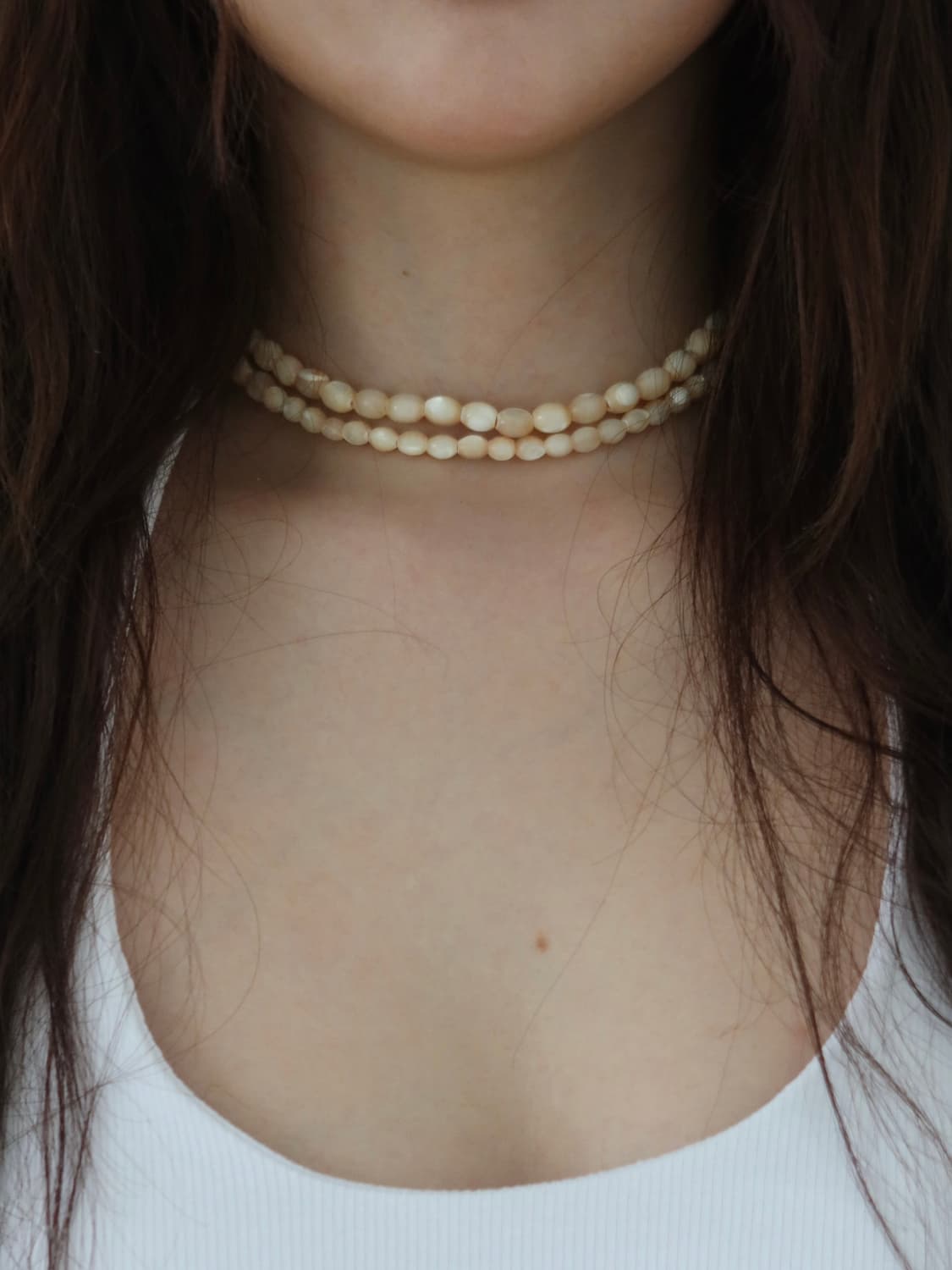 Ivory pearl necklace 상품이미지2