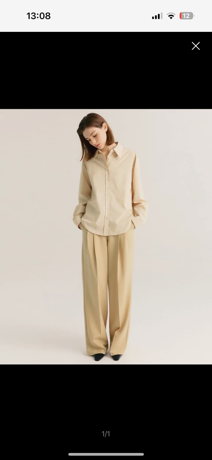 시티브리즈 투턱 와이드 슬랙스 팬츠 상품이미지1