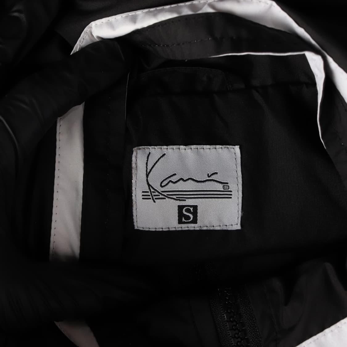 칼카니 올드스쿨 블랙 화이트 배색 윈드브레이커 S 상품이미지5