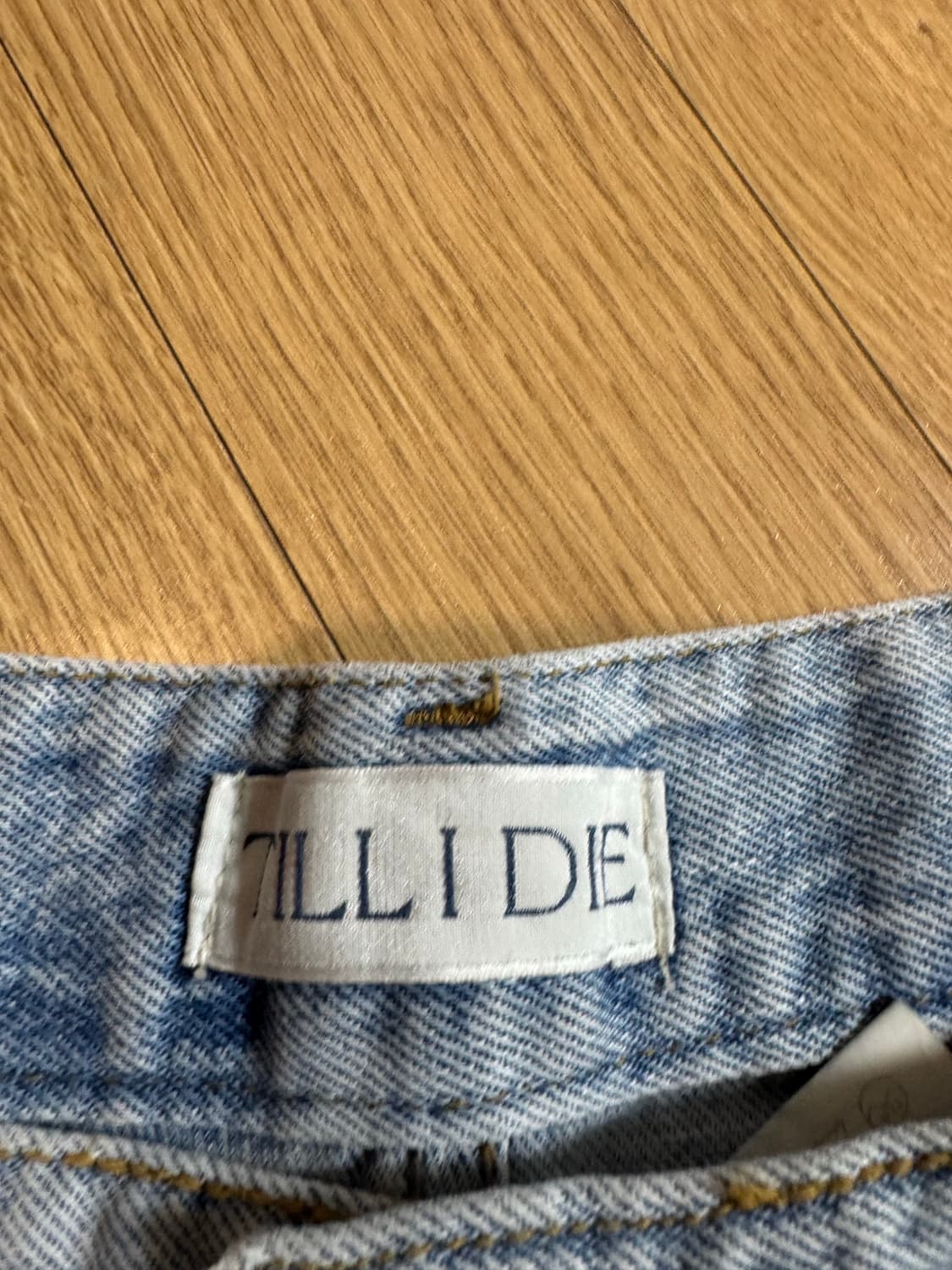 till i die 틸아이다이 데님 반바지 상품이미지5