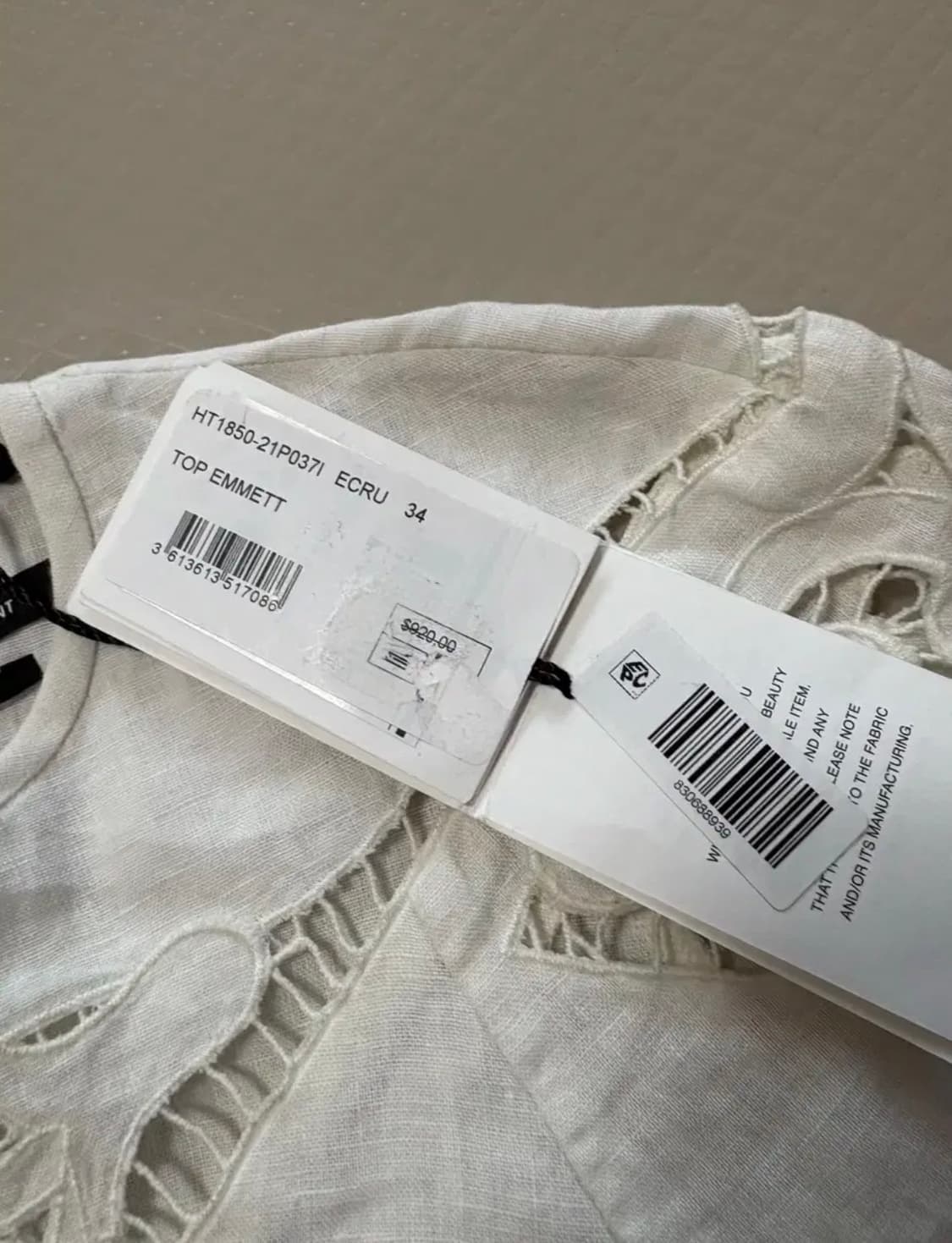 이자벨마랑린넨블라우스 상품이미지8