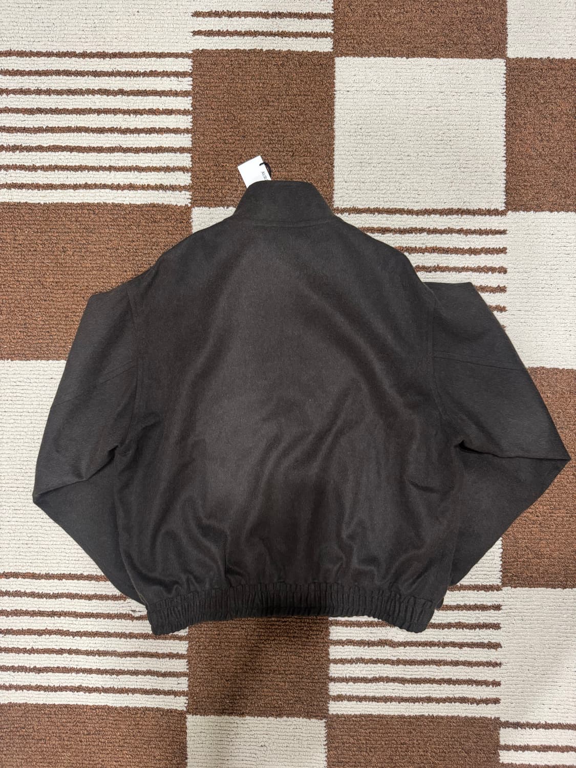 오라리 auralee 24aw 베이비 카멜 플란넬 블루종 상품이미지4