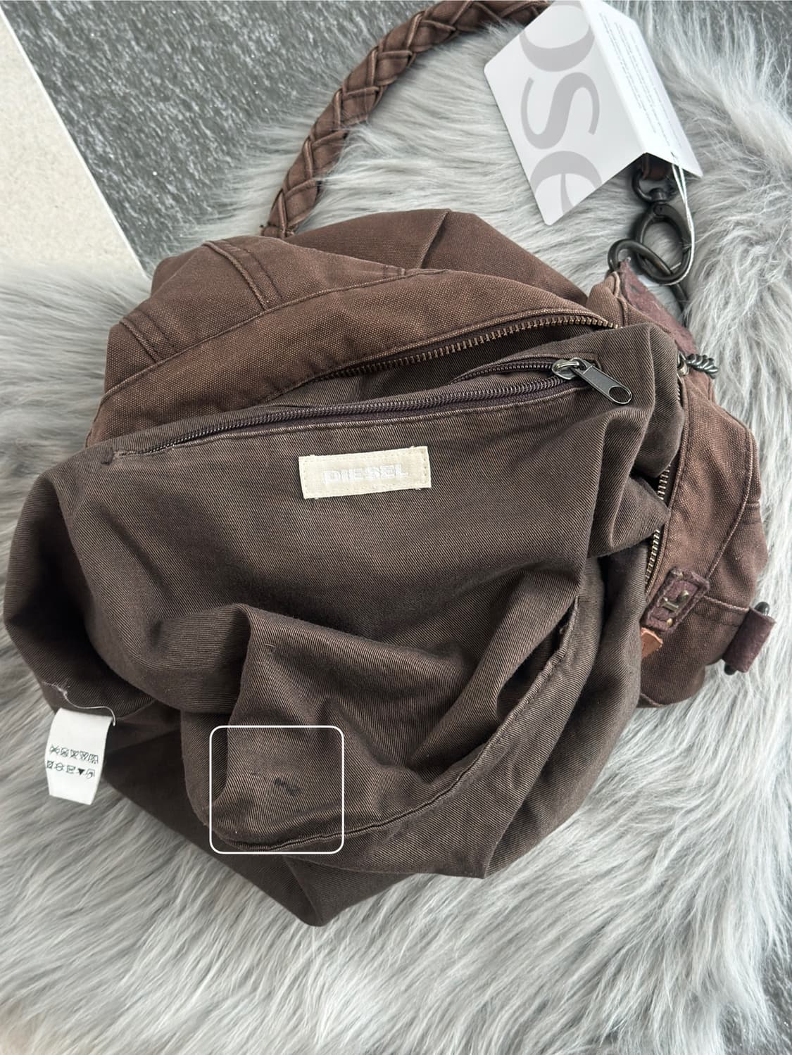 디젤 아카이브 브라운 숄더백  상품이미지7