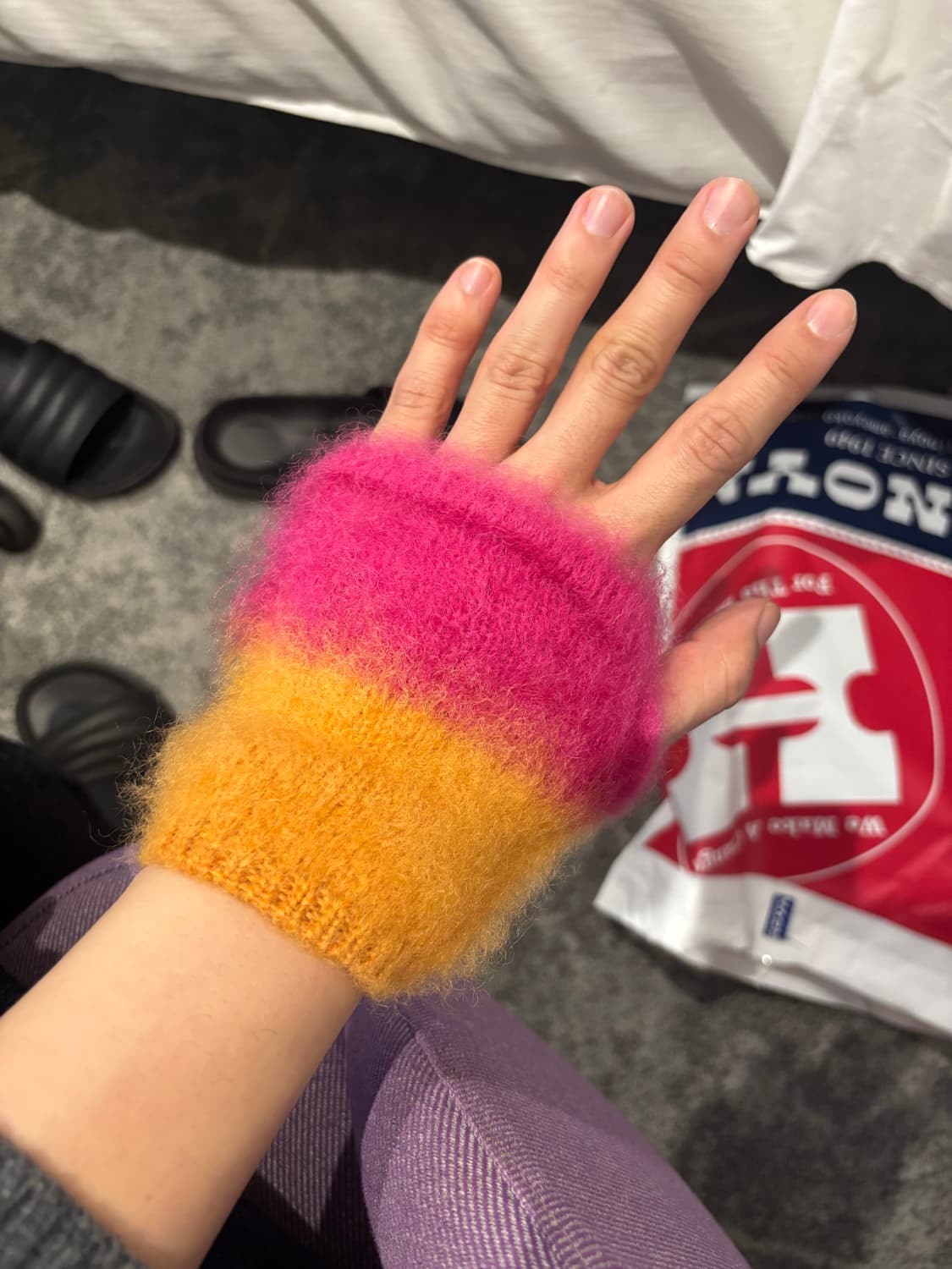 캐피탈 모헤어 니트 글러브 상품이미지4