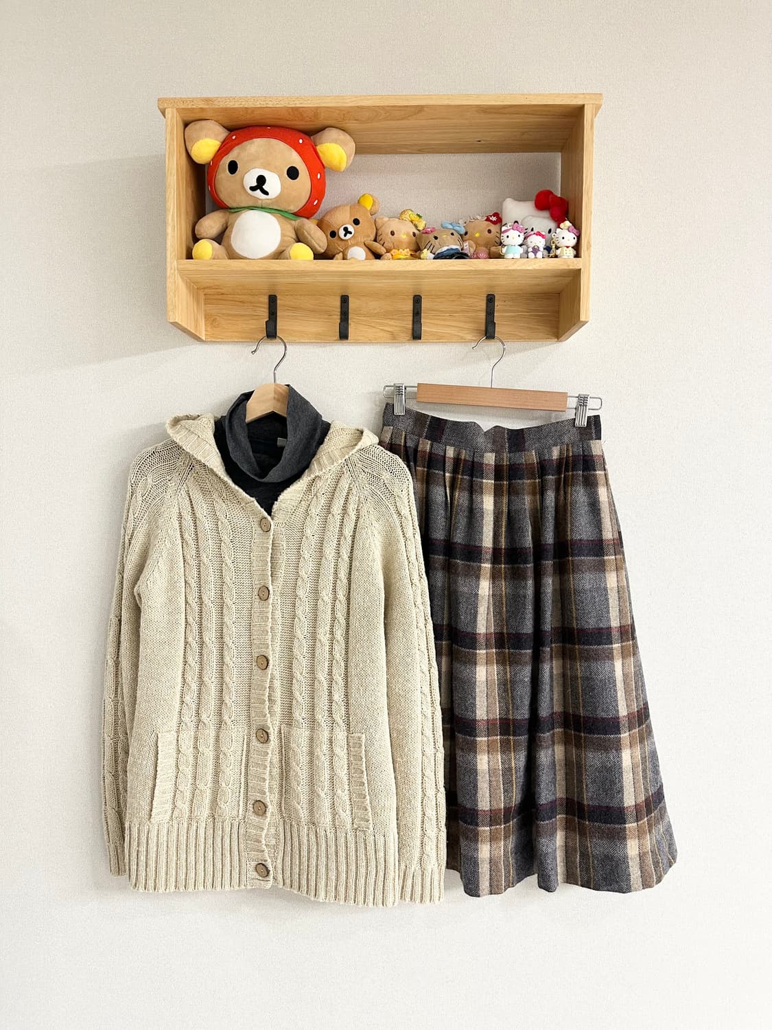 jpn 하구미 모리걸 스즈코 너드 히피 아오이유우 레이어드 코디세트 상품이미지1