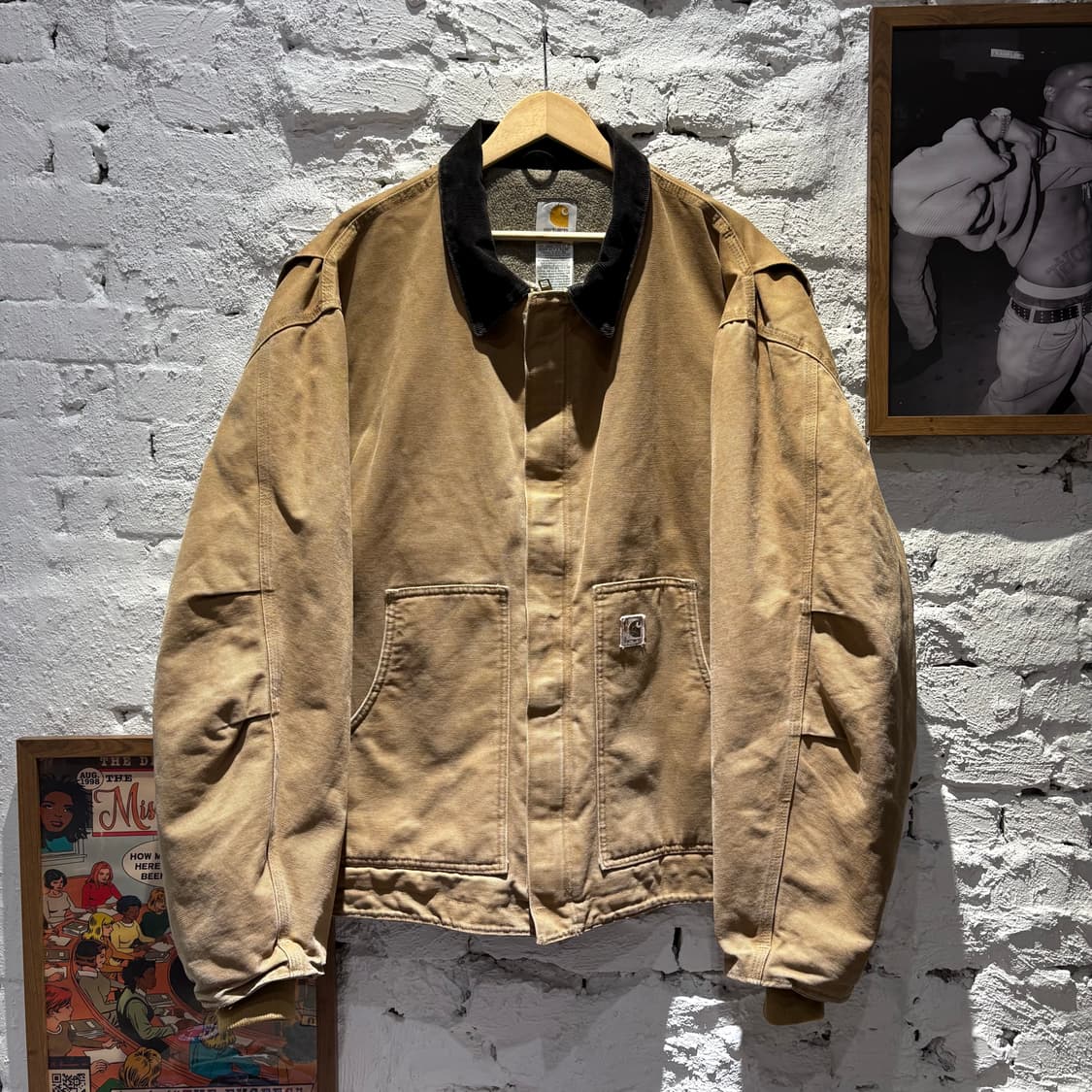 칼하트 J164 빈티지 코듀로이 카라 워크 자켓 상품이미지1