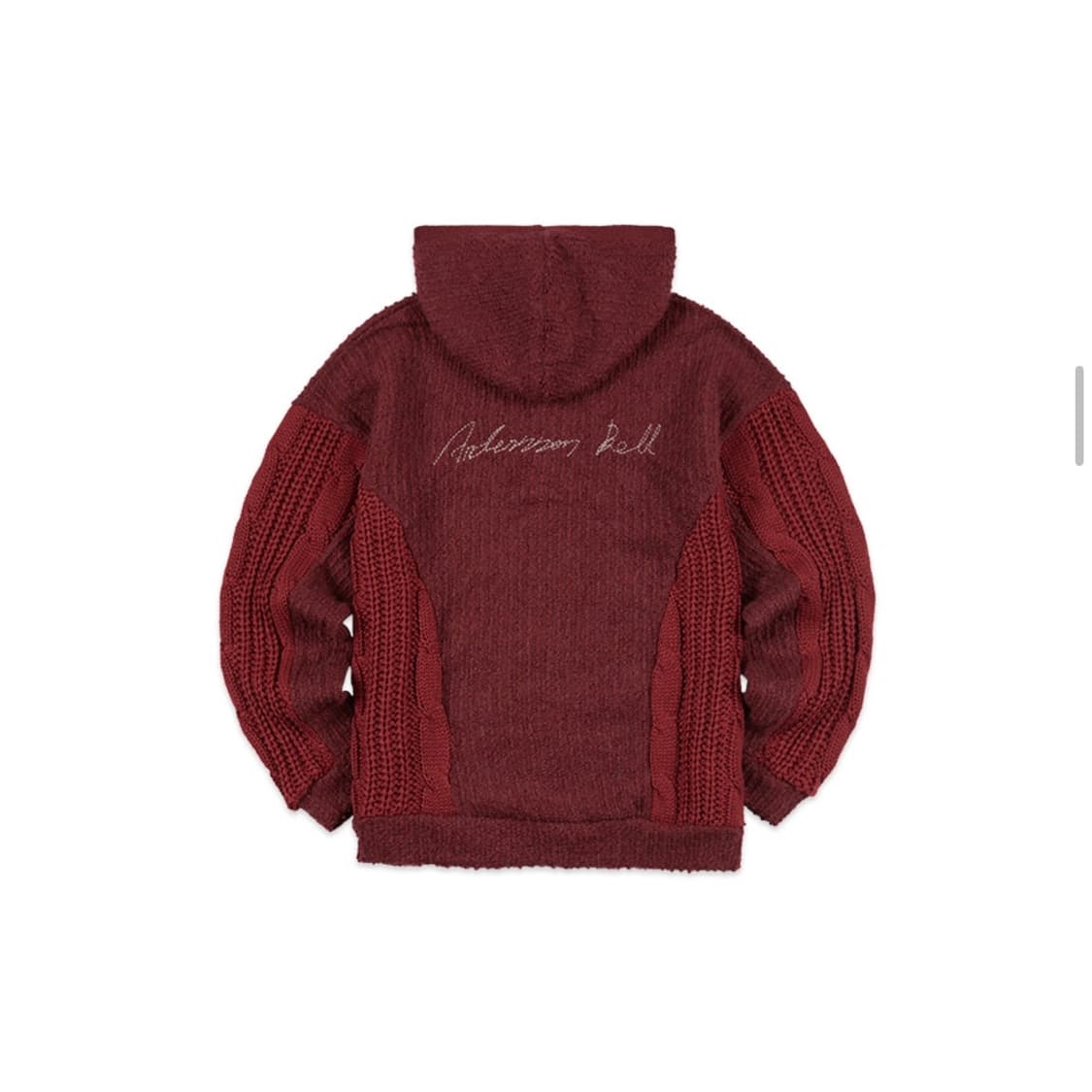 앤더슨벨 케이블 니트 후디 상품이미지2