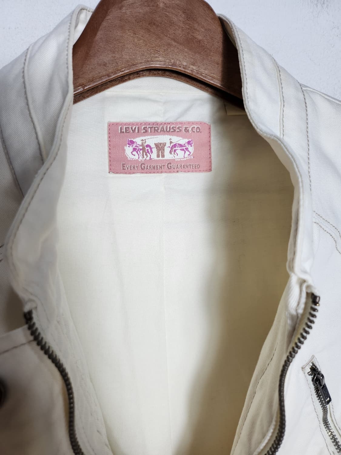 리바이스 빈티지 화이트 코튼 자켓 상품이미지4