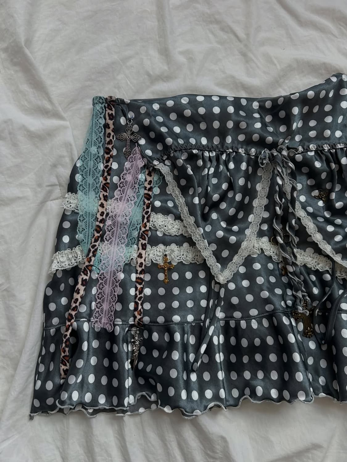 Dot satin lace sk 상품이미지10