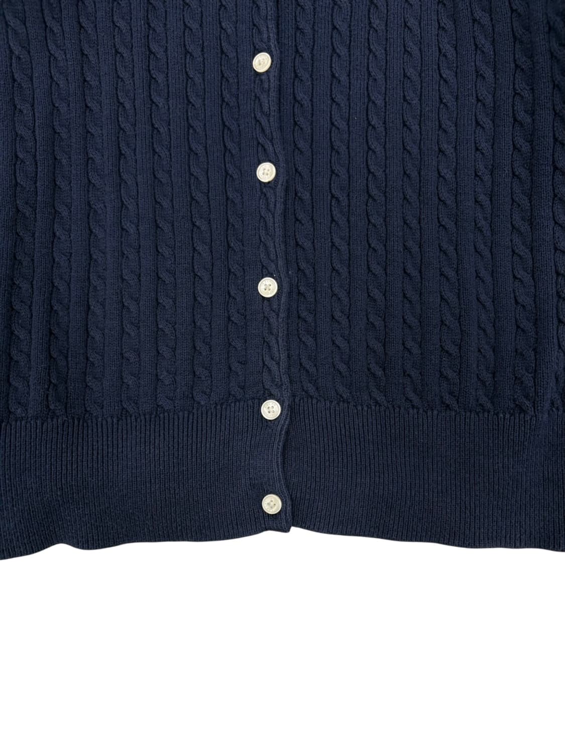 폴로 케이블 꽈배기 가디건 네이비 (키즈/여성XS) 상품이미지5