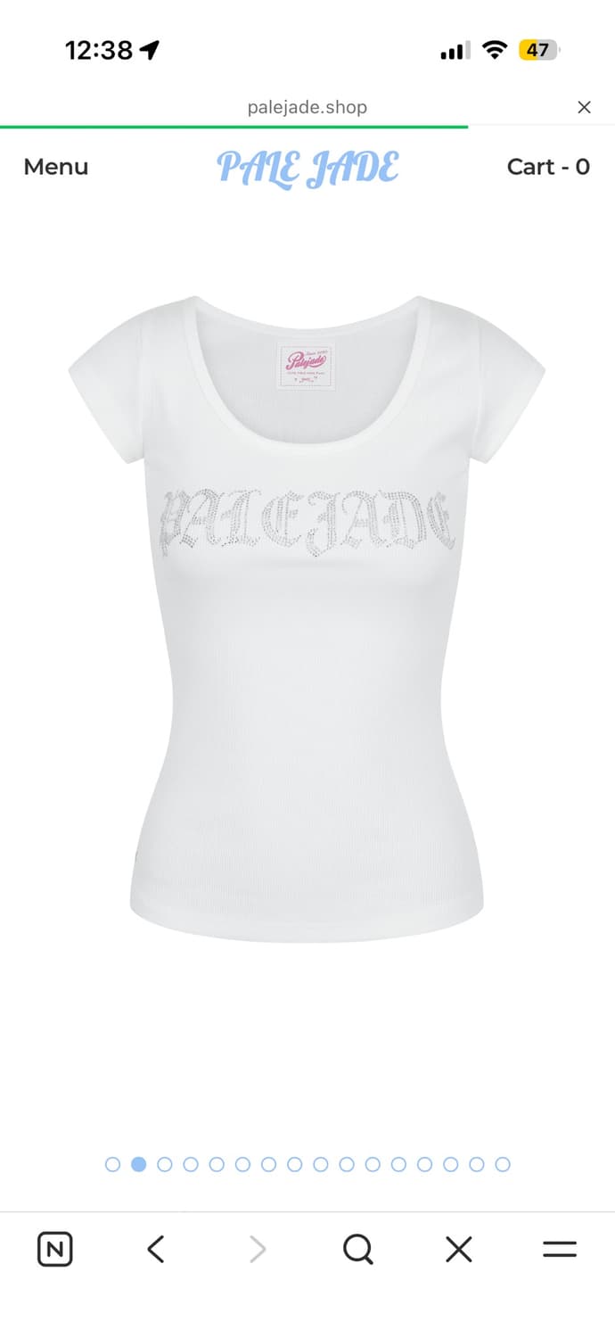 택달린 새상품) 페일제이드 Retro Cubic Cap Sleeve T 상품이미지1