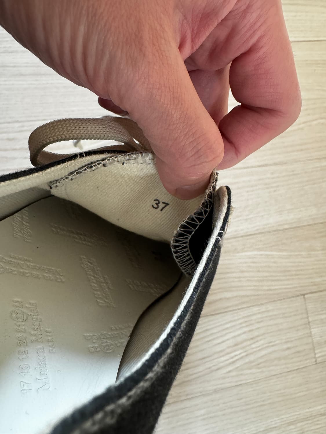 마르지엘라 타비 스니커즈 블랙 여성용 37 사이즈 상품이미지5