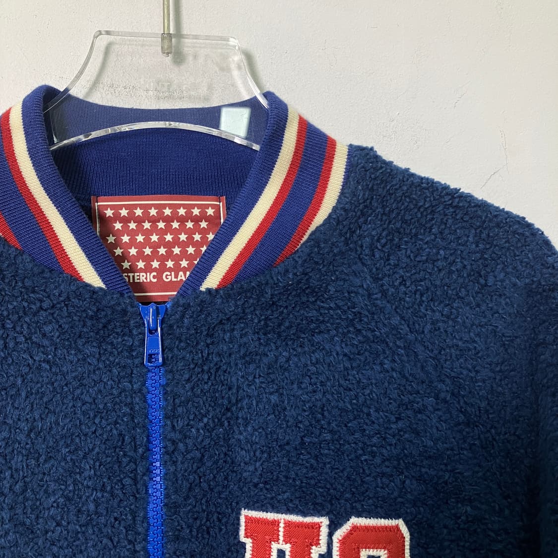 히스테릭 글래머 블루 플리스 집업 자켓  상품이미지4