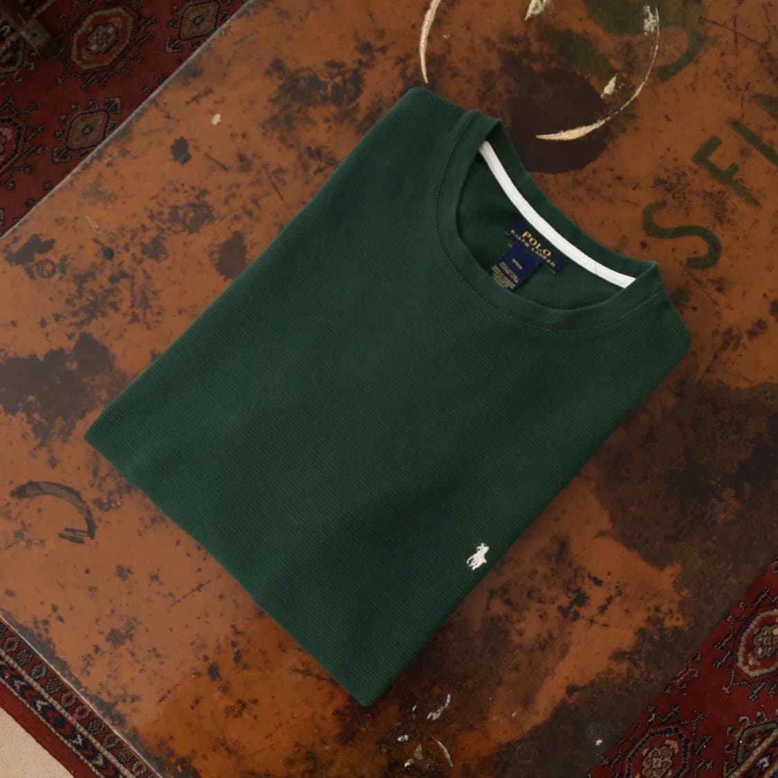 그린 와플 쭉 티 / 남자 105 사이즈 상품이미지1