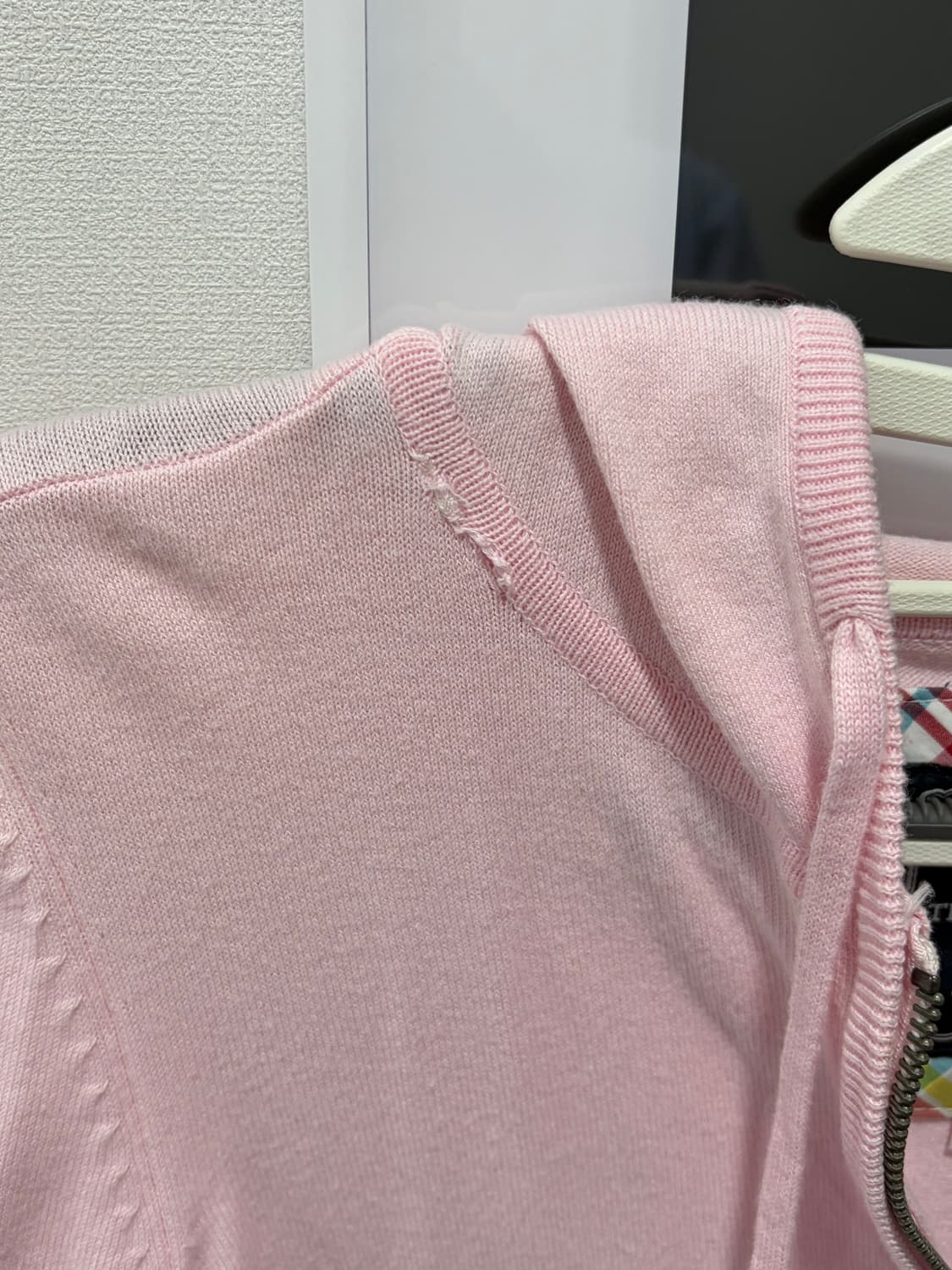 티니위니 딸기우유 연핑크 니트 후드집업  상품이미지3