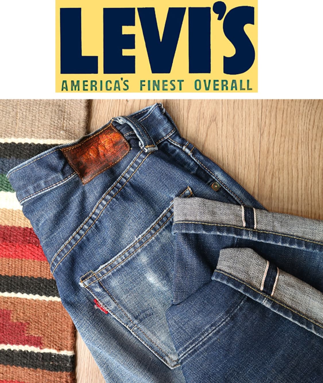 일본판 07s LVC LEVIS 리바이스 47501XX 빅E 셀비지 데님 상품이미지1