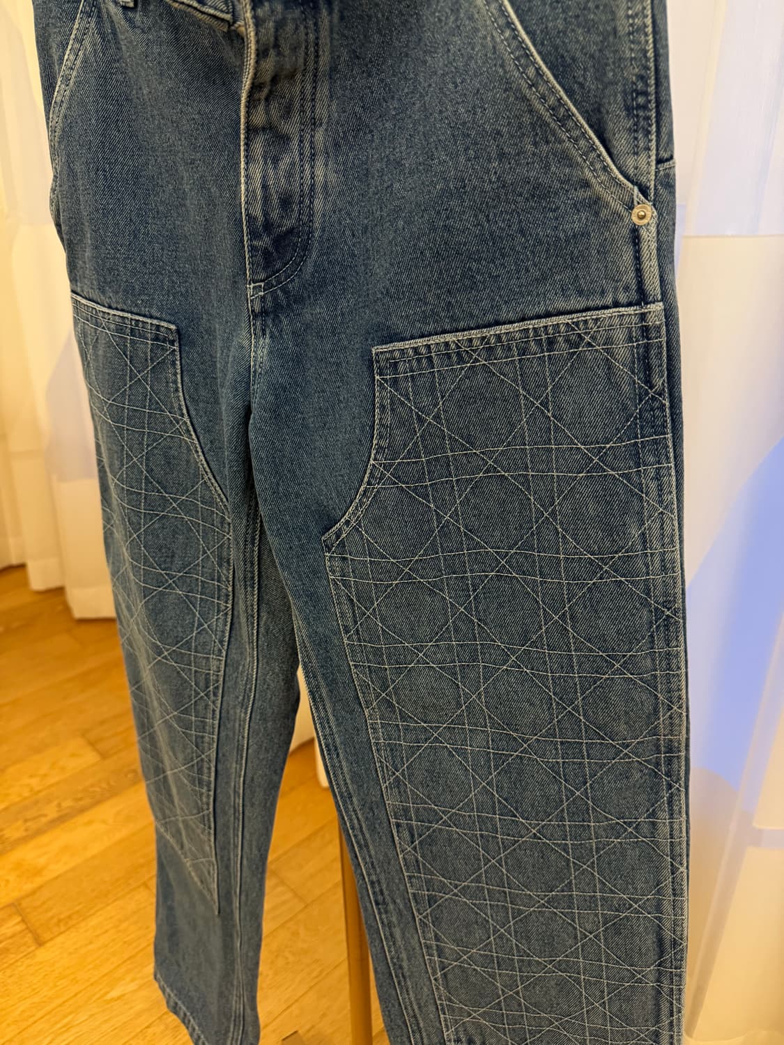 디올 까나쥬패턴 데님 청바지 44 (국내28~29) 상품이미지5