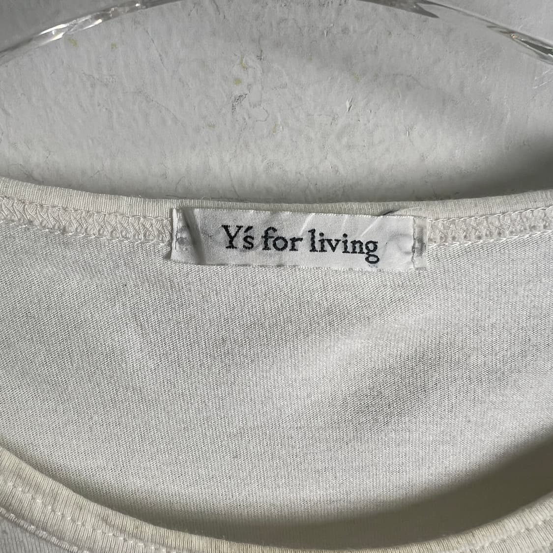 요지 야마모토 Y's for living 비대칭 패치워크 반팔 티셔츠 상품이미지4