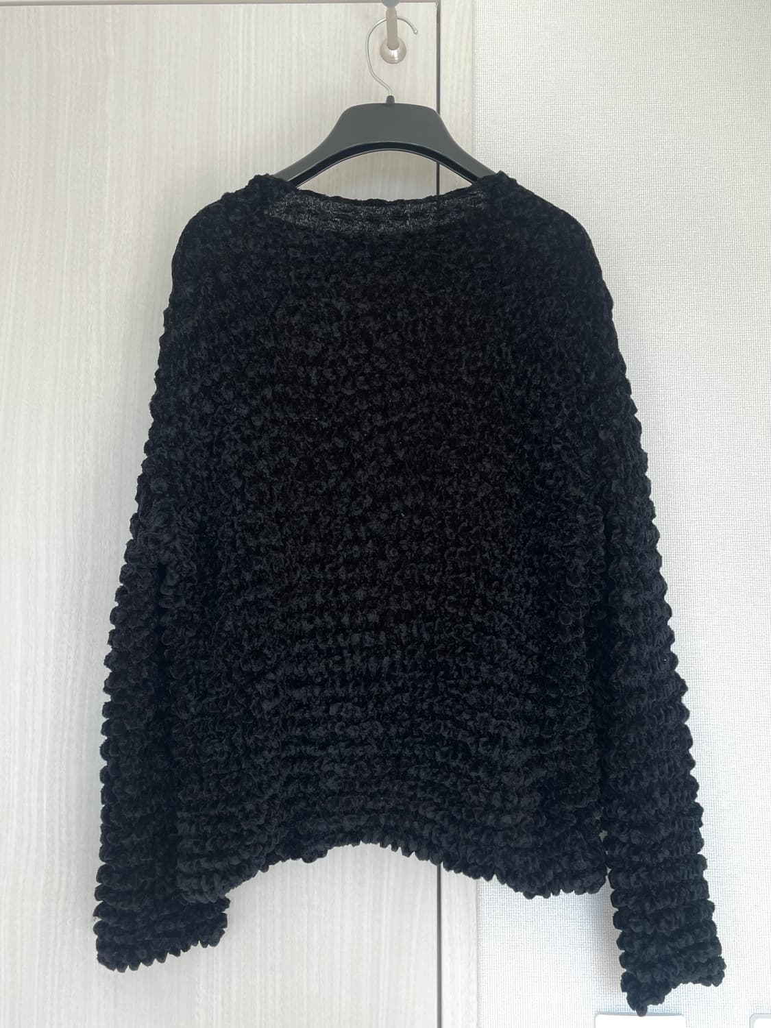 블랙 팝콘 벨벳 니트 상품이미지4
