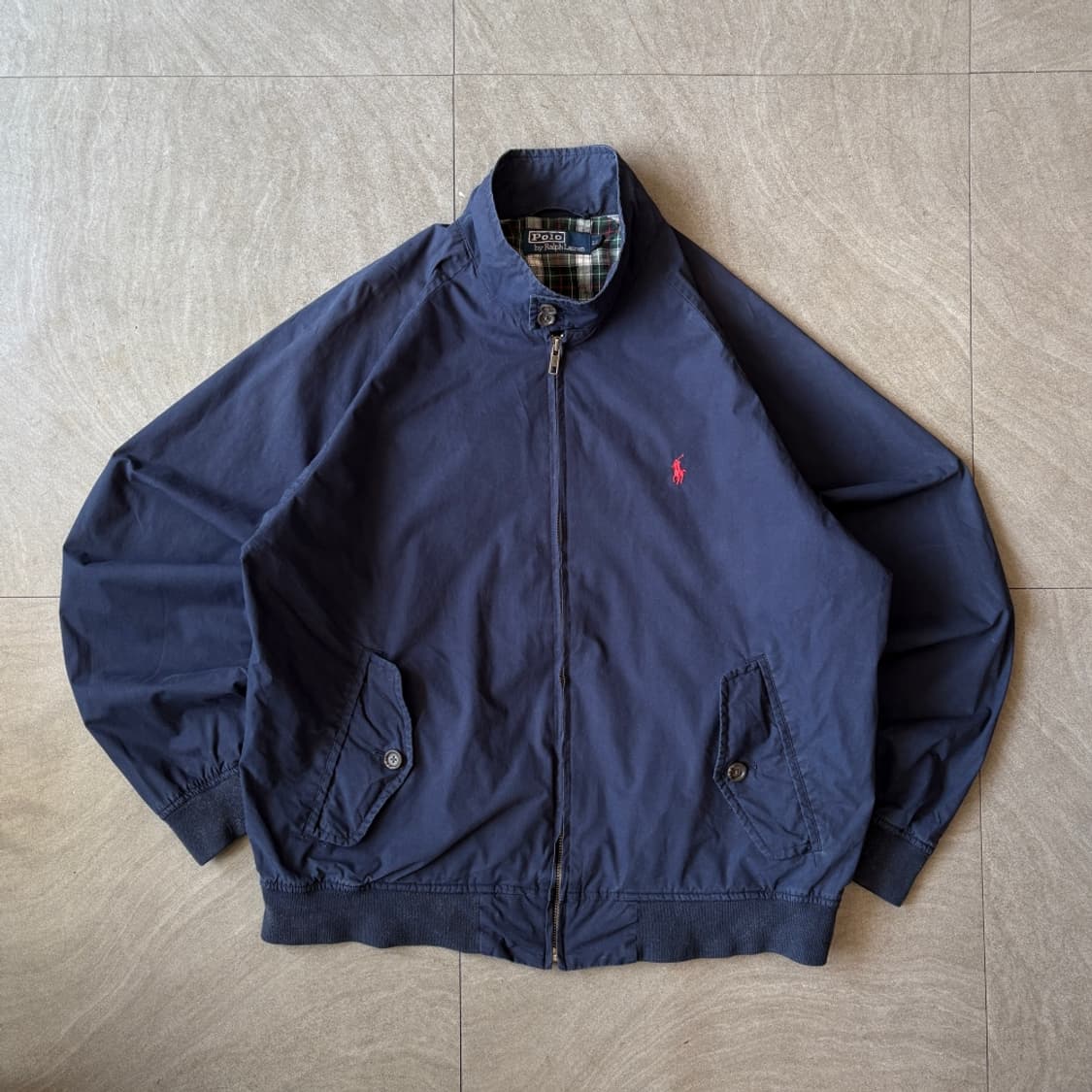 폴로 정품 네이비 바라쿠다 코튼 자켓  상품이미지1