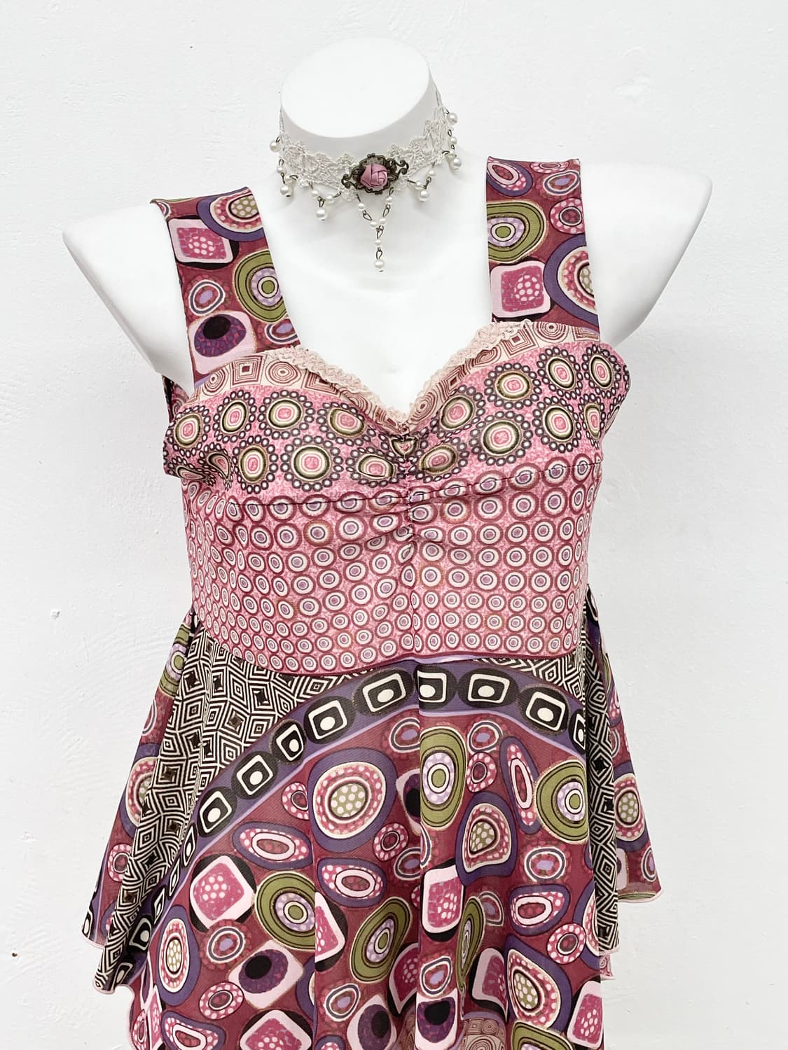 핑크 페이즐리 오리엔탈 슬립 상품이미지2