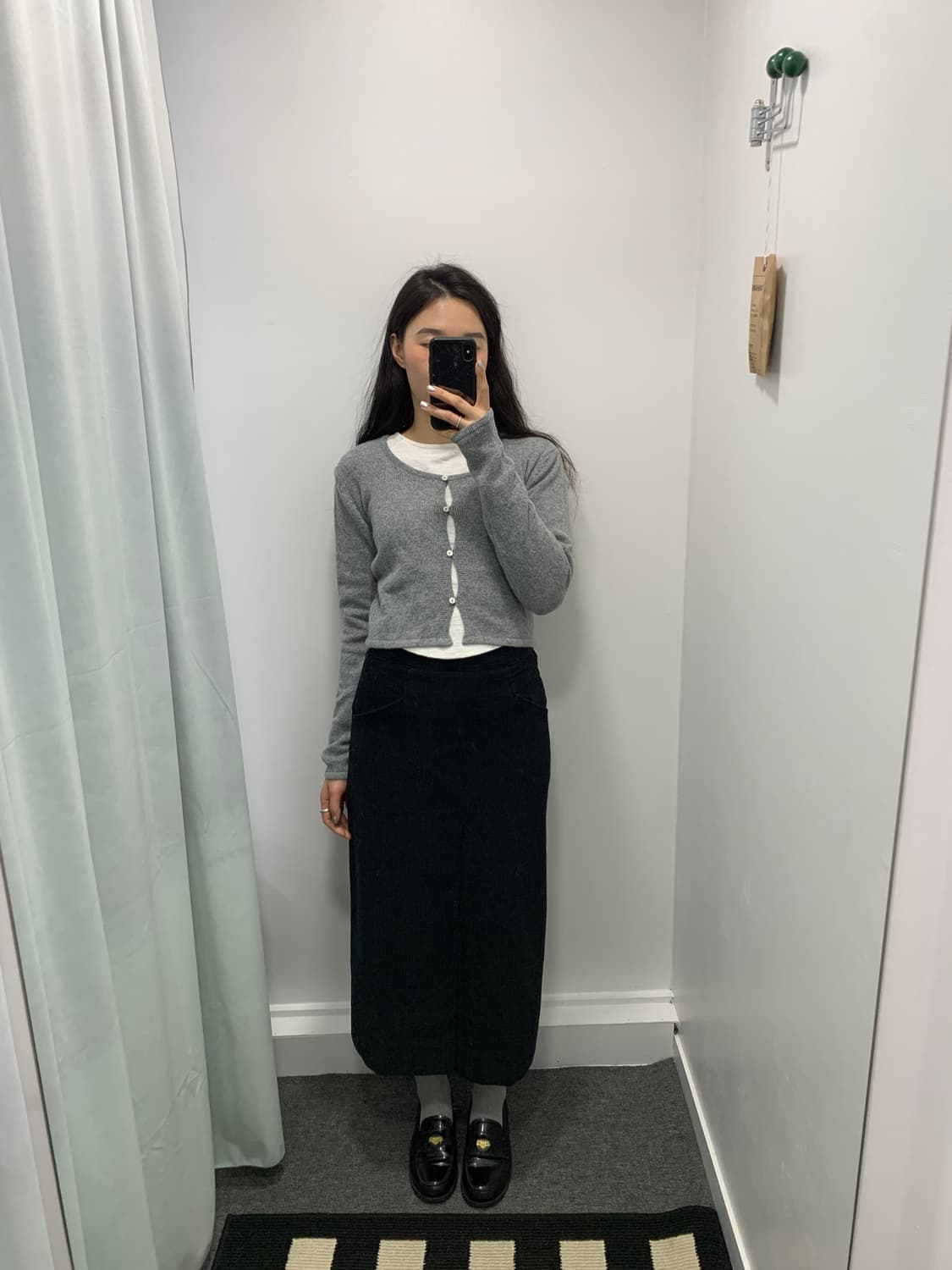 알파카 유넥 가디건 그레이 상품이미지6