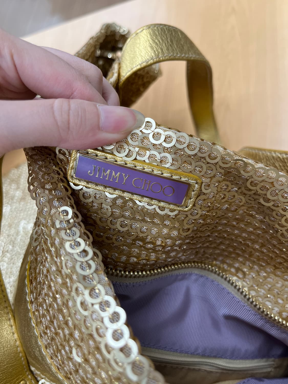 지미추 골드 세퀸 백 상품이미지7