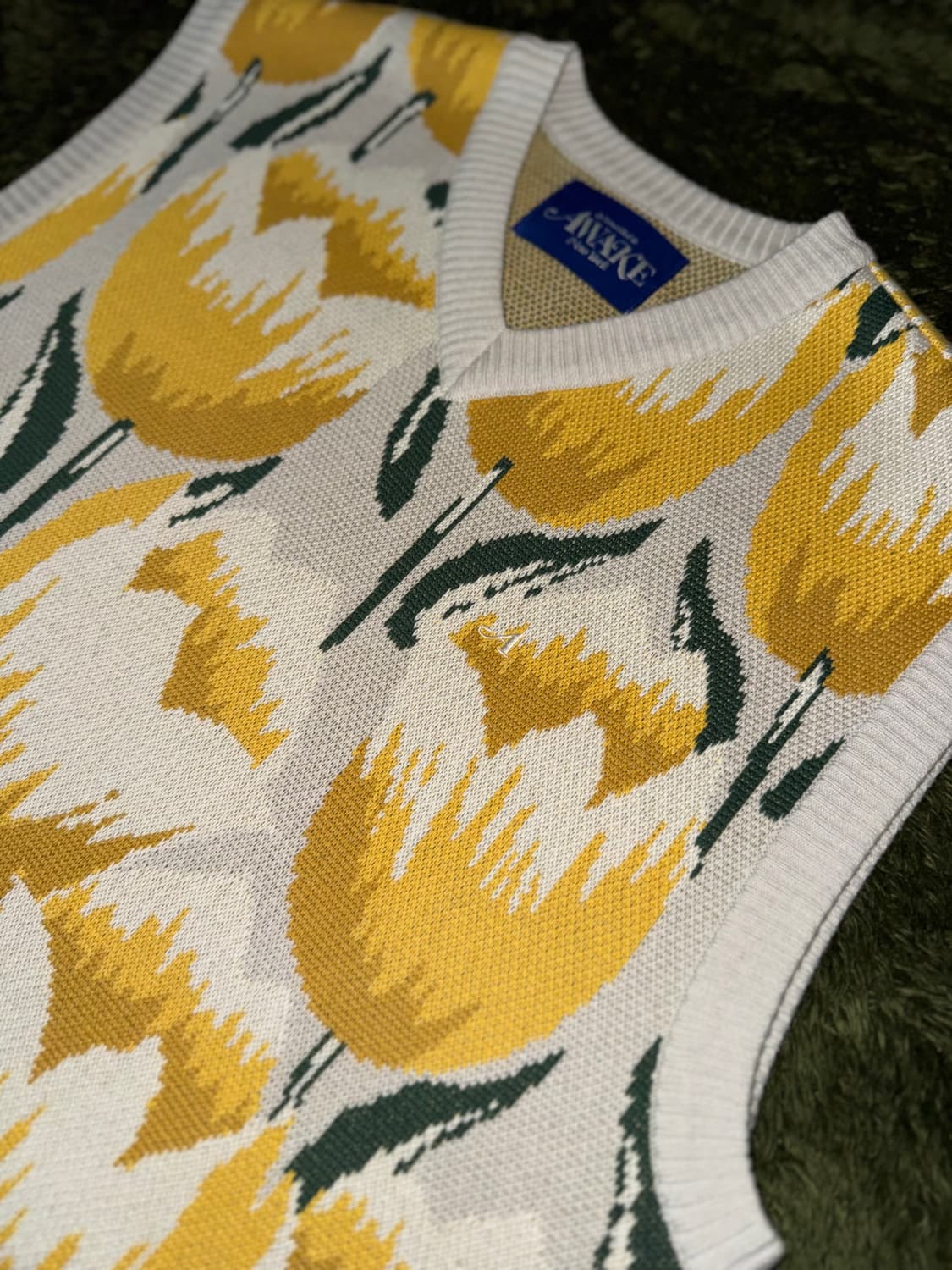 [L] Awake NY 어웨이크 뉴욕 21ss 튤립 니트 베스트 베이지 상품이미지2