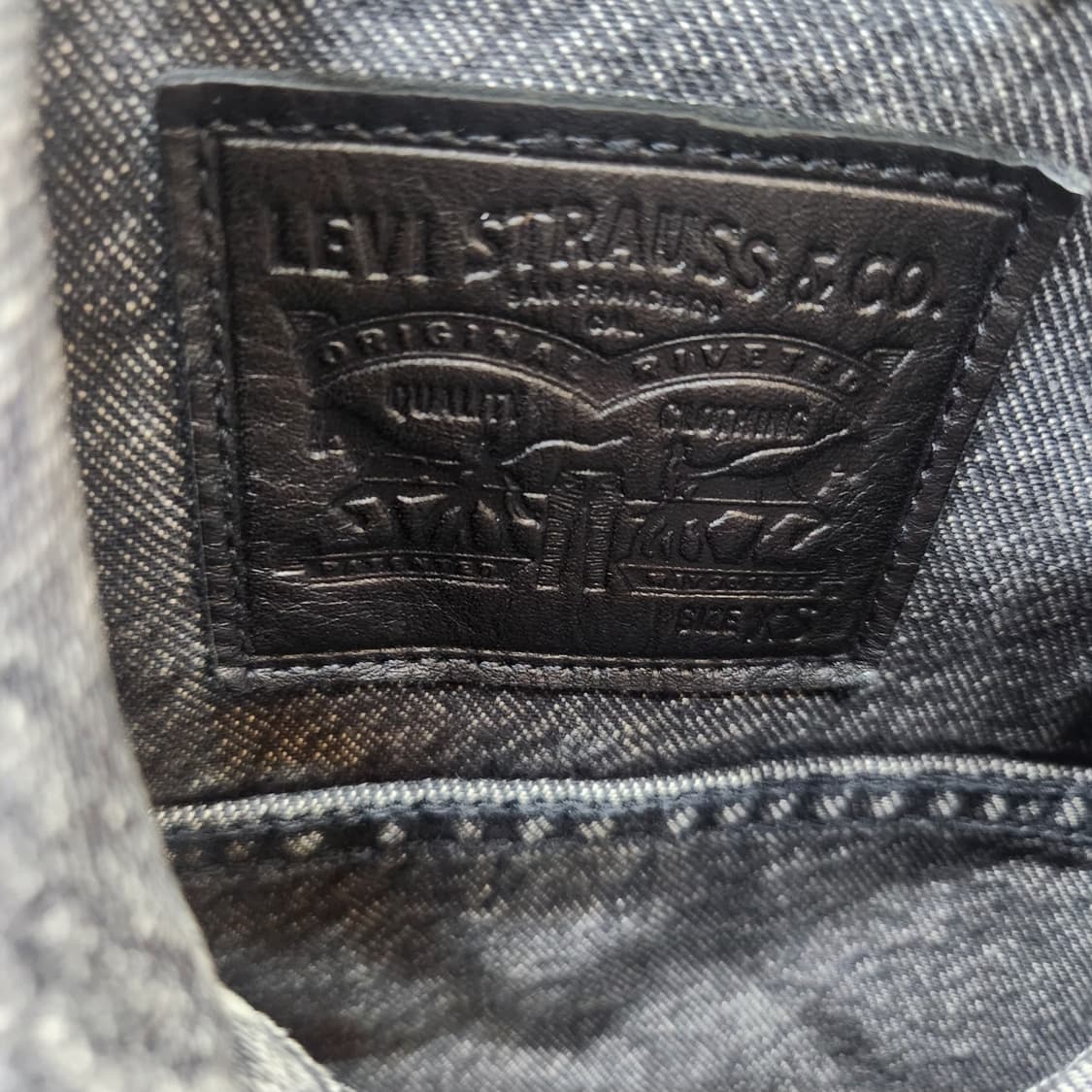 리바이스 흑청 워싱 트러커 자켓 XS(S) 상품이미지5