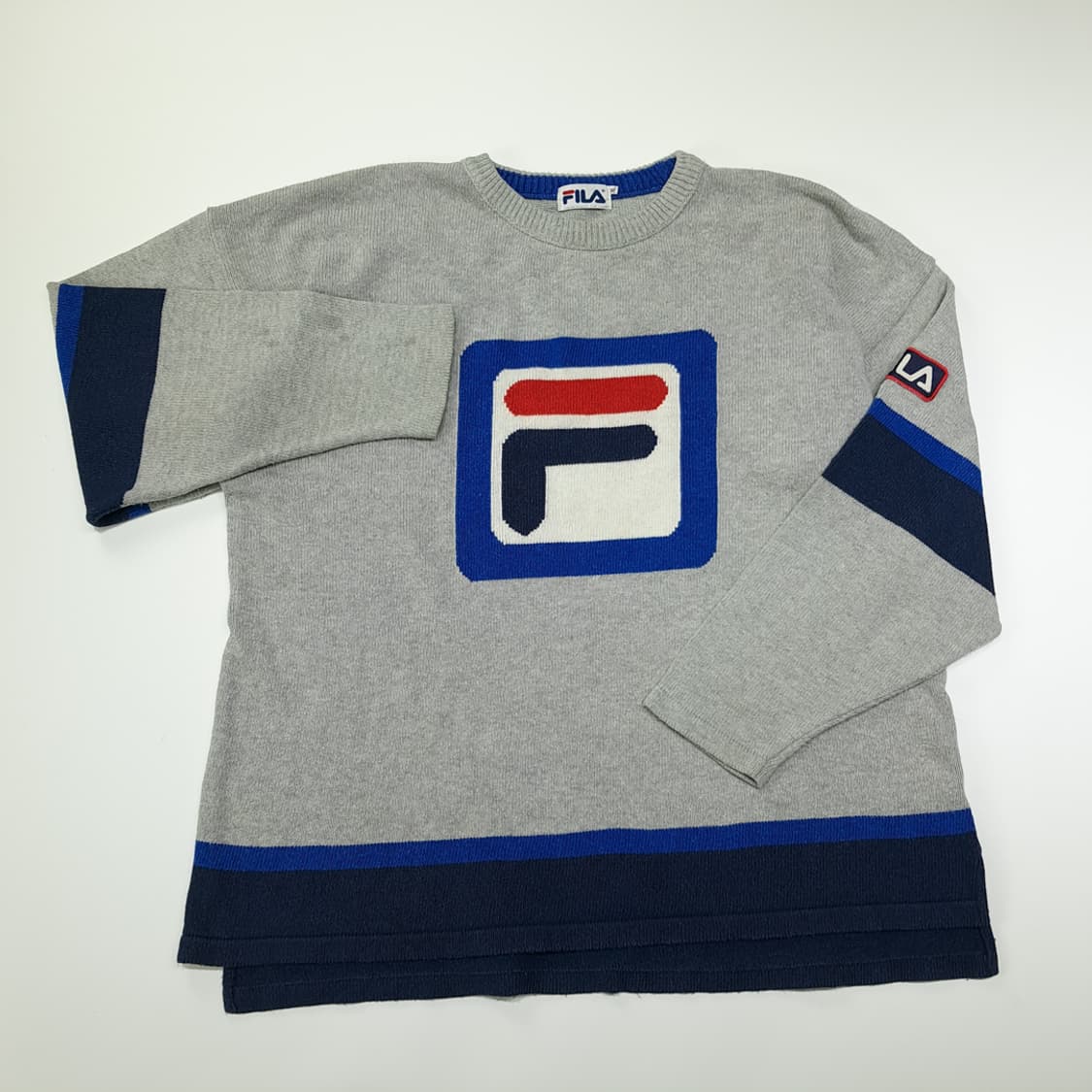 CN991 XL FILA 필라 UK 빅로고 헤리티지 니트 스웨터 상품이미지2