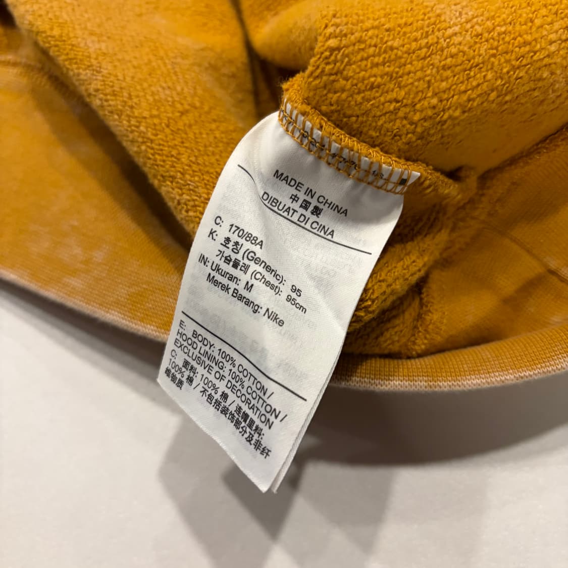 [M] 조던 Flight 헤리티지 워시 후드티 옐로우 D216 상품이미지7