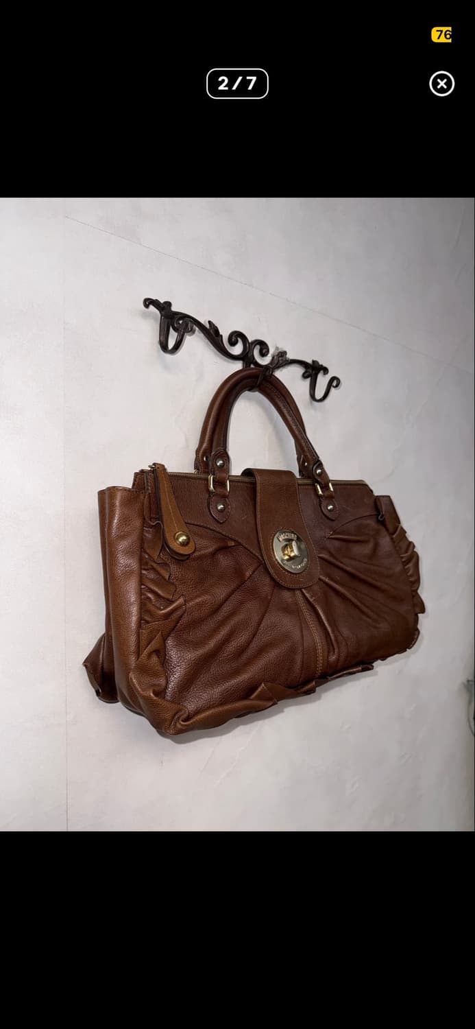 MOSCHINO leather ruffle shirring 숄더백 상품이미지2