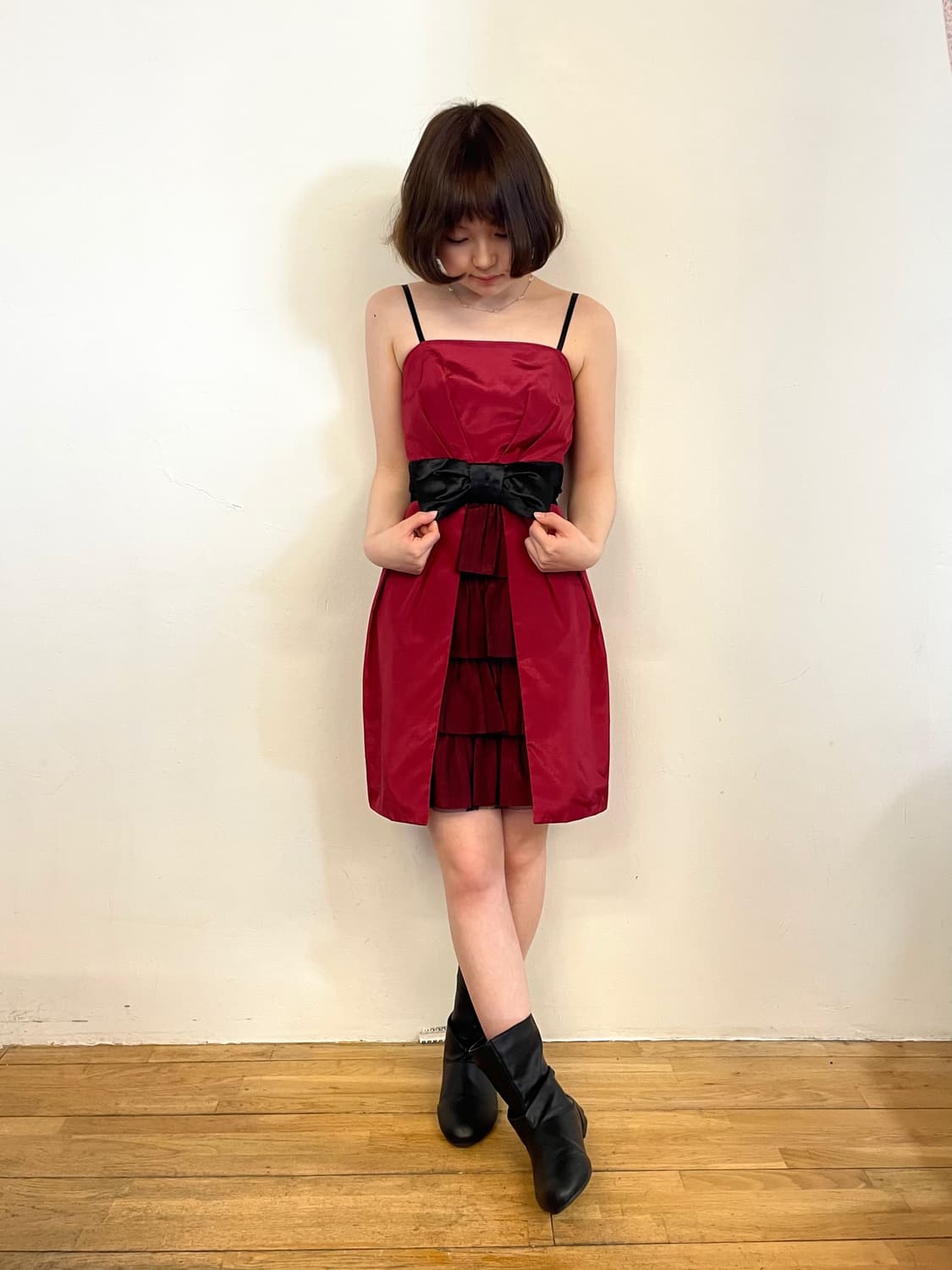 ribbon corset dress 상품이미지3
