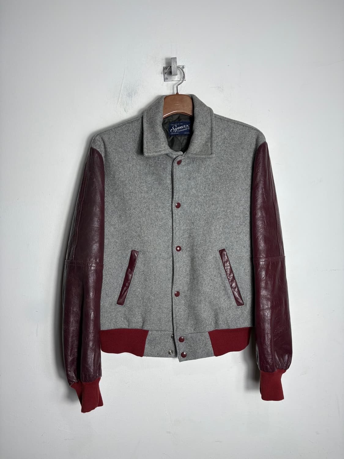 Symax 캐나다 울 가죽 바시티 자켓 상품이미지2