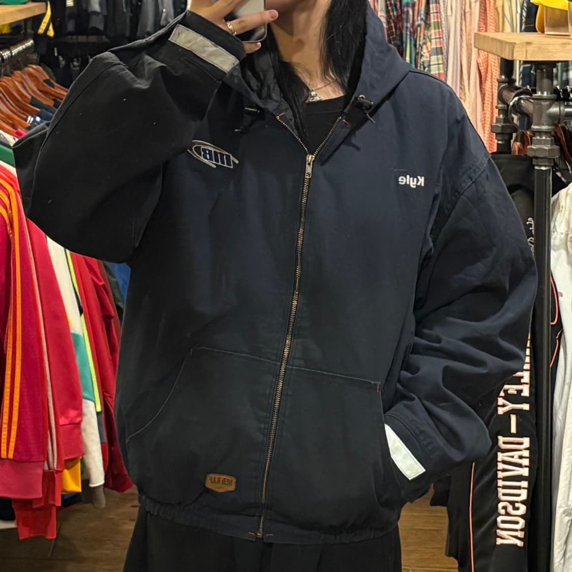 [HI] VTG 레드캡 팀 워크 자켓 블루 상품이미지2