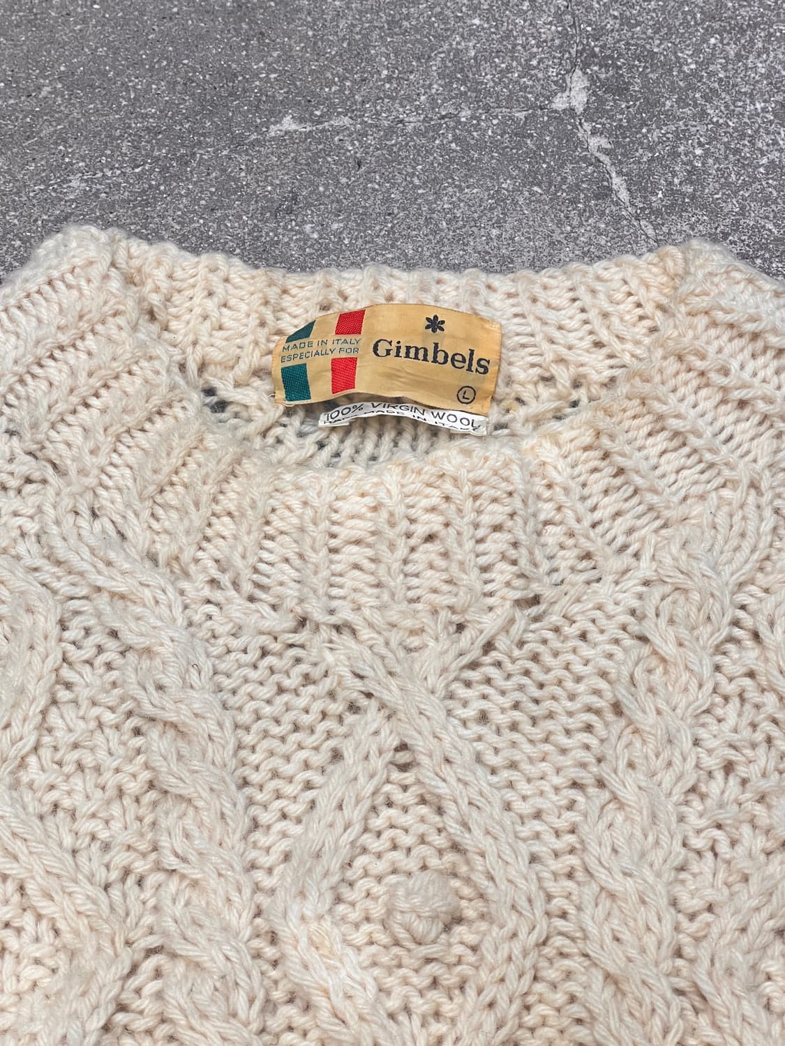 60‘s 피셔맨 버진 울 핸드메이드 니트 상품이미지3