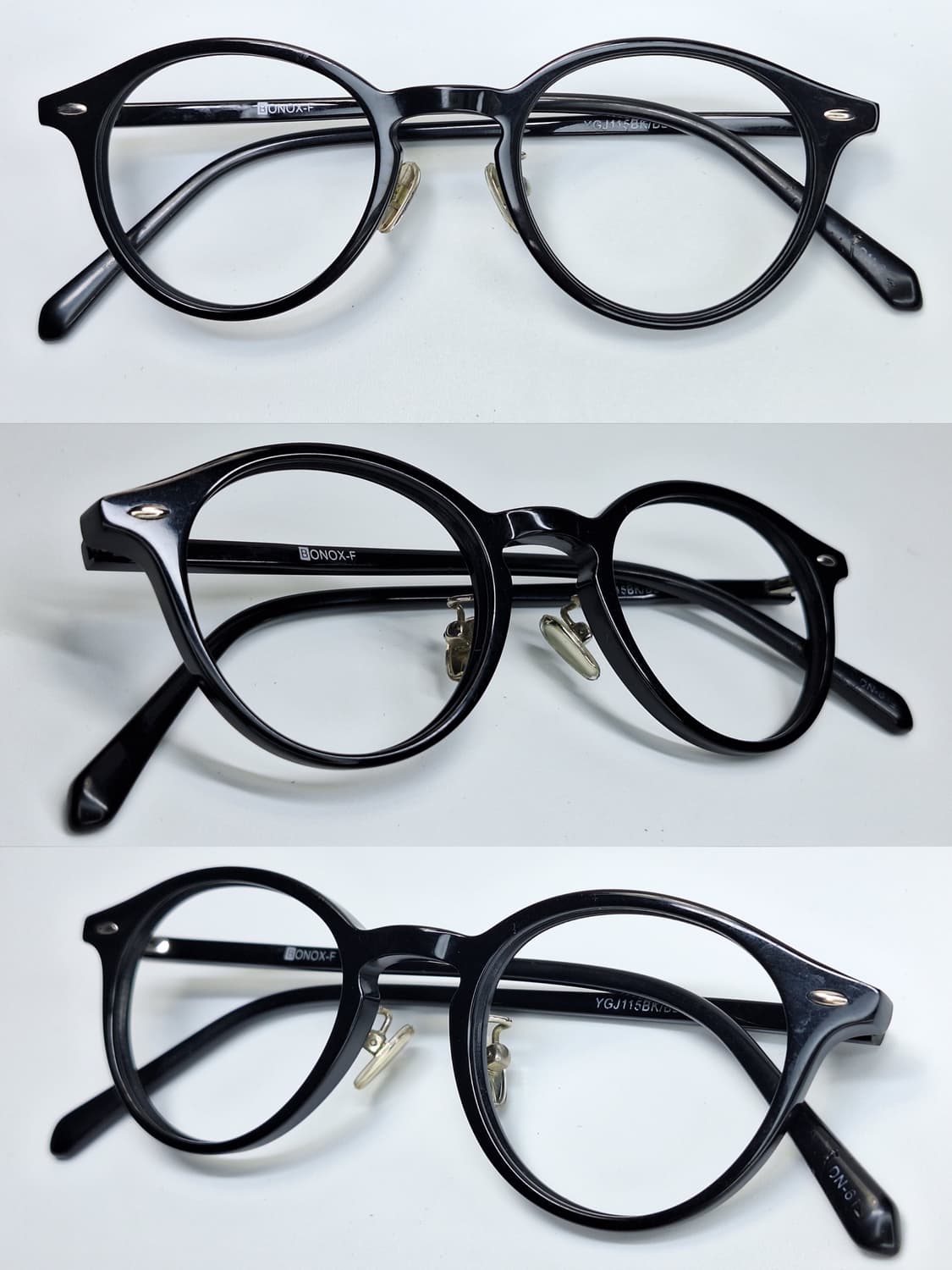 Dulton 덜튼 BONOX-F YGJ115BK/BL 블랙 안경테 일본 상품이미지2