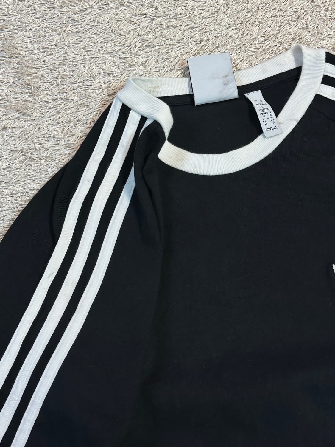 아디다스 ADIDAS 파이어버드 스포티 반팔 티셔츠 블랙 상품이미지4