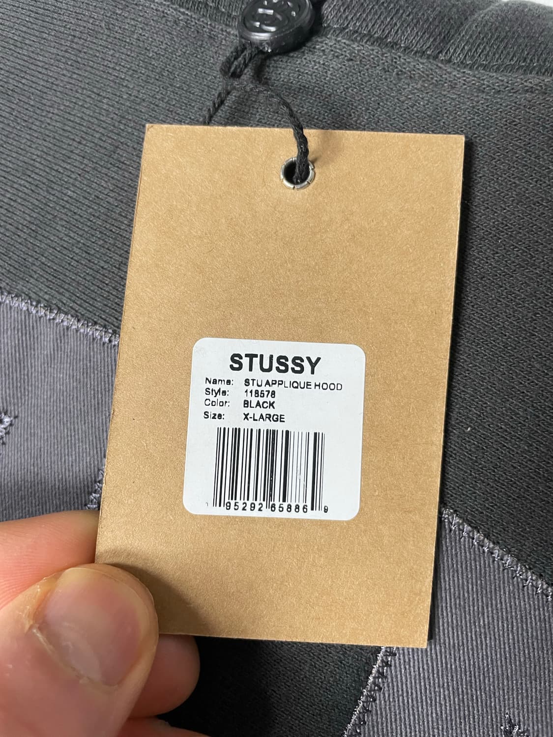 스투시 스투 아플리케 후드 XL 상품이미지4