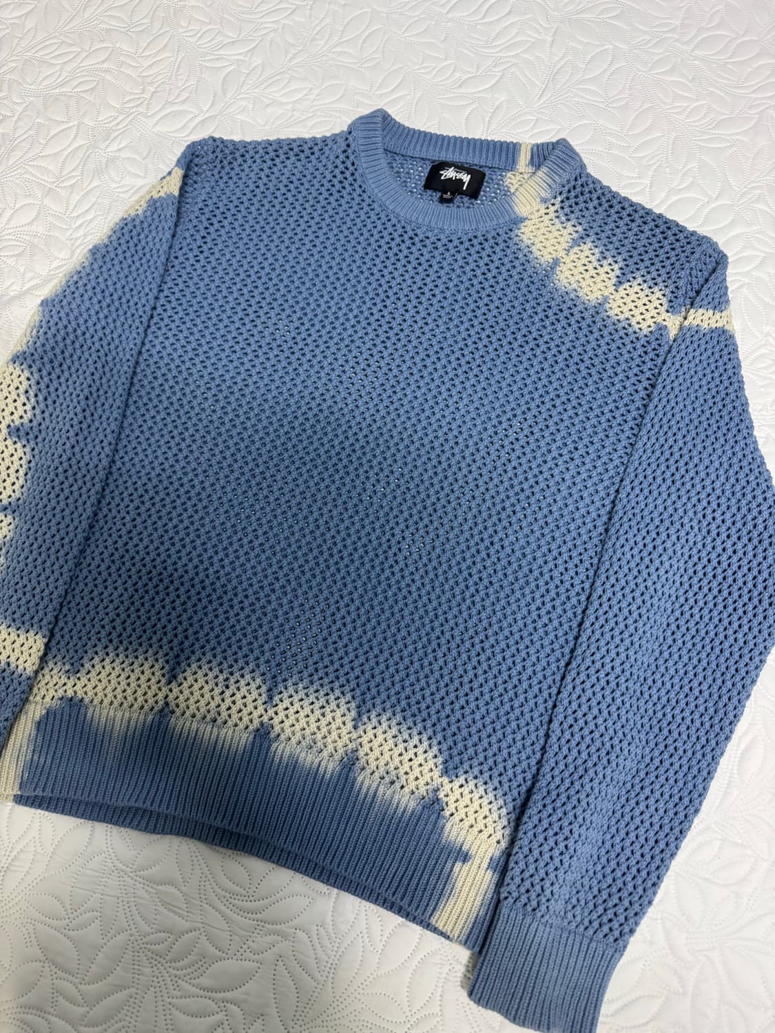 스투시 / 피그먼트 다이 루즈게이지 스웨터 타이다이 블루 / L 상품이미지1