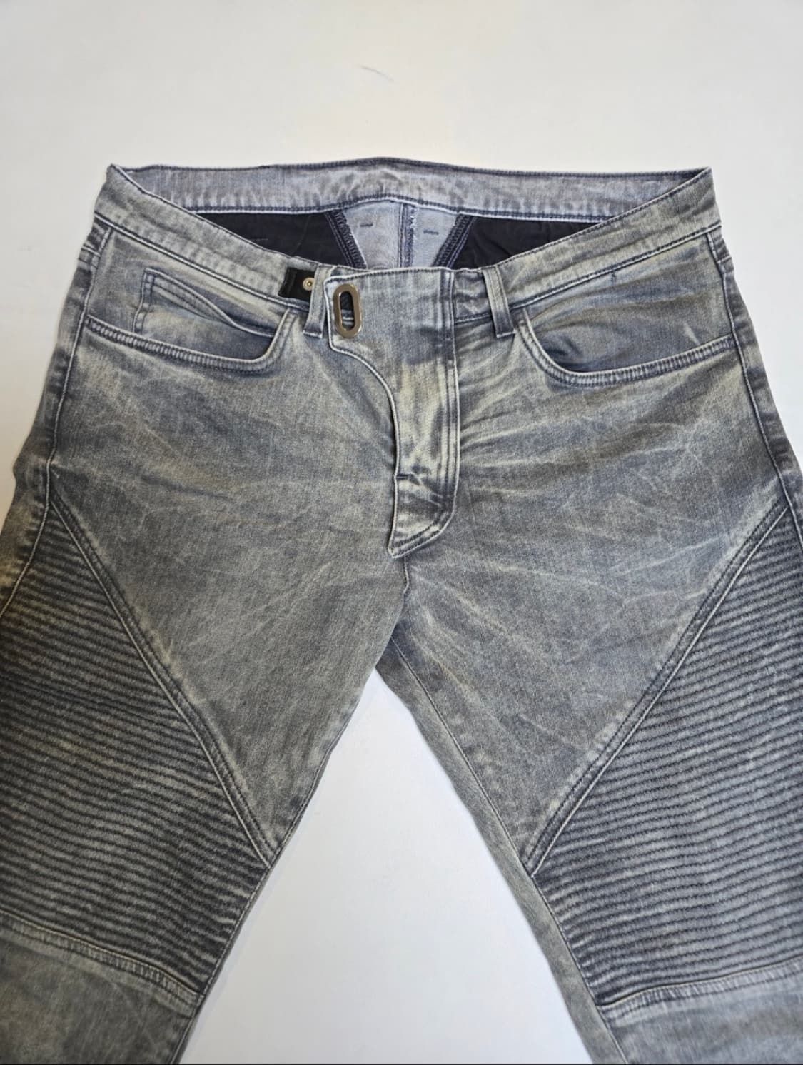 베르사체 아카이브 워시드 바이커 진 상품이미지2