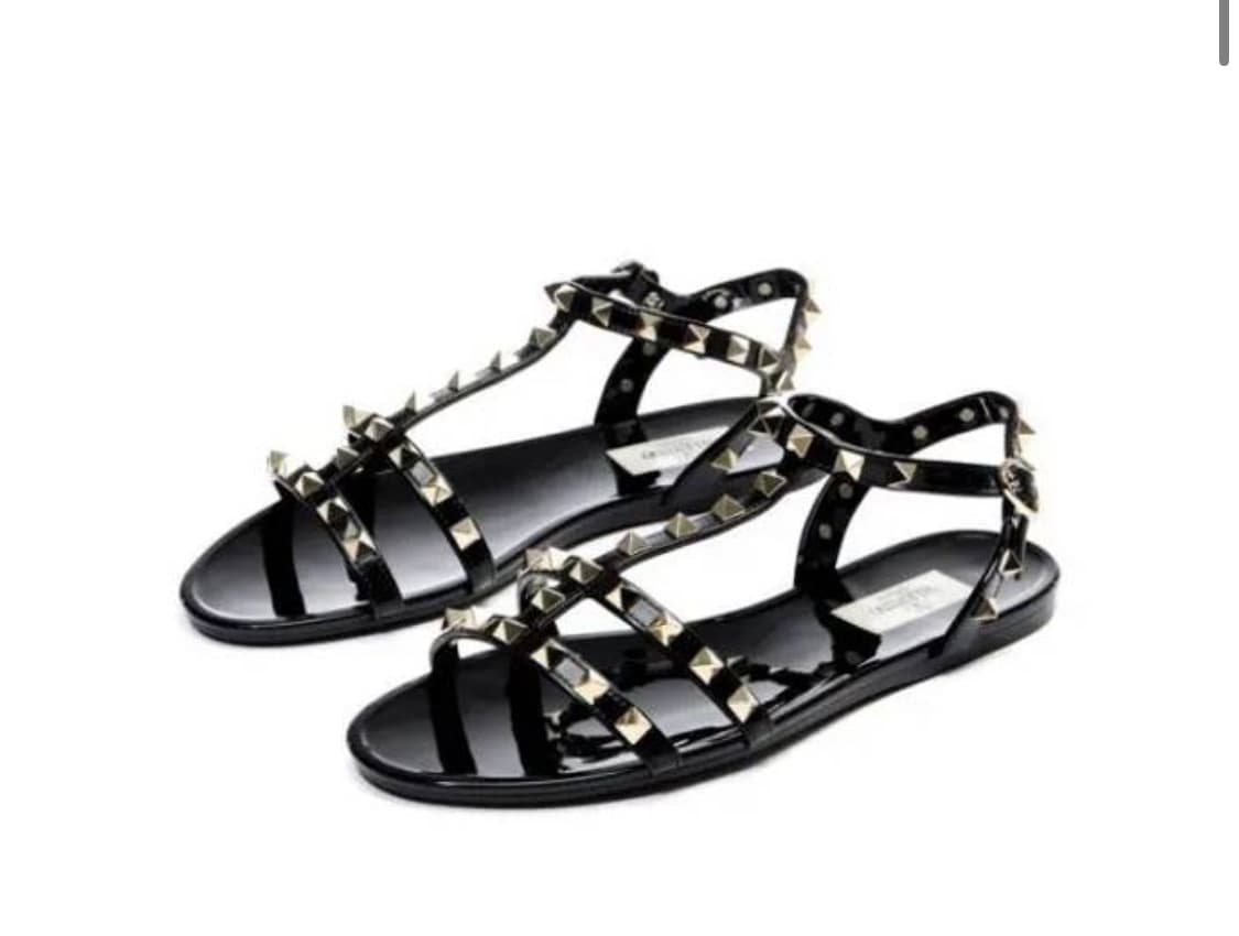 발렌티노 락스터드 플랫 샌들 250mm 상품이미지2